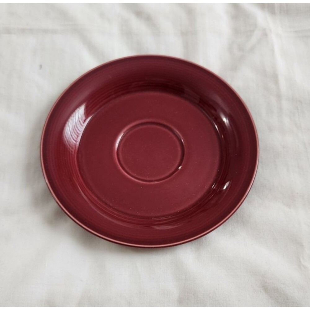 Nancy Calhoun Fusions Raspberry Evergreen Appetizer Side Salad Plate 6 1/4" 90's